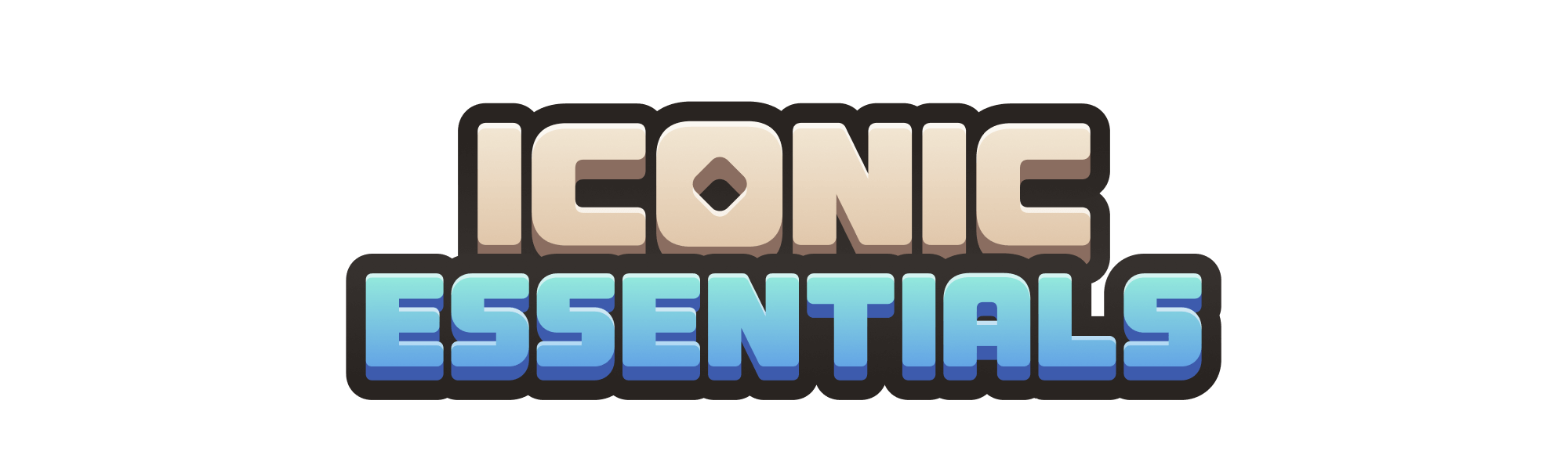 Iconic essentials text logo