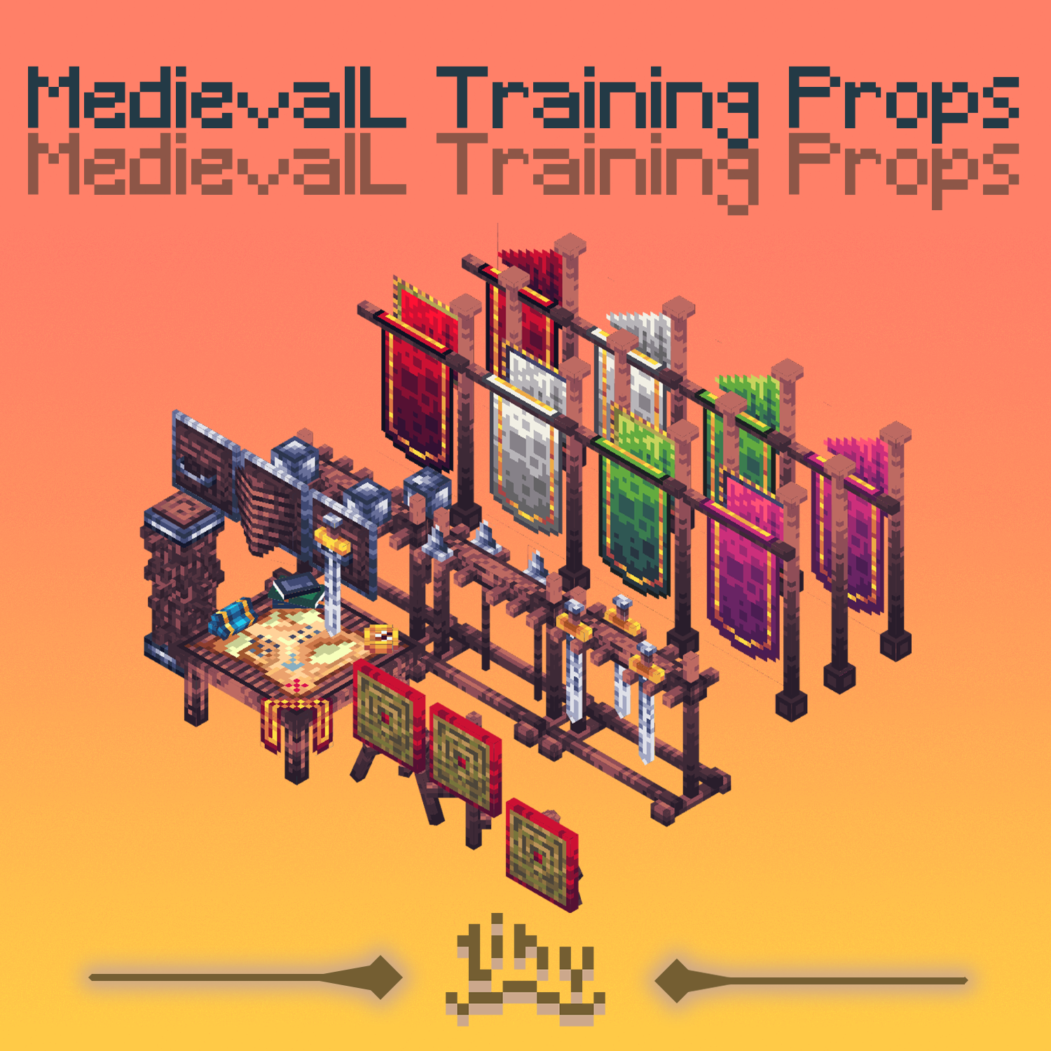 TiNY Medieval Training Props preview image