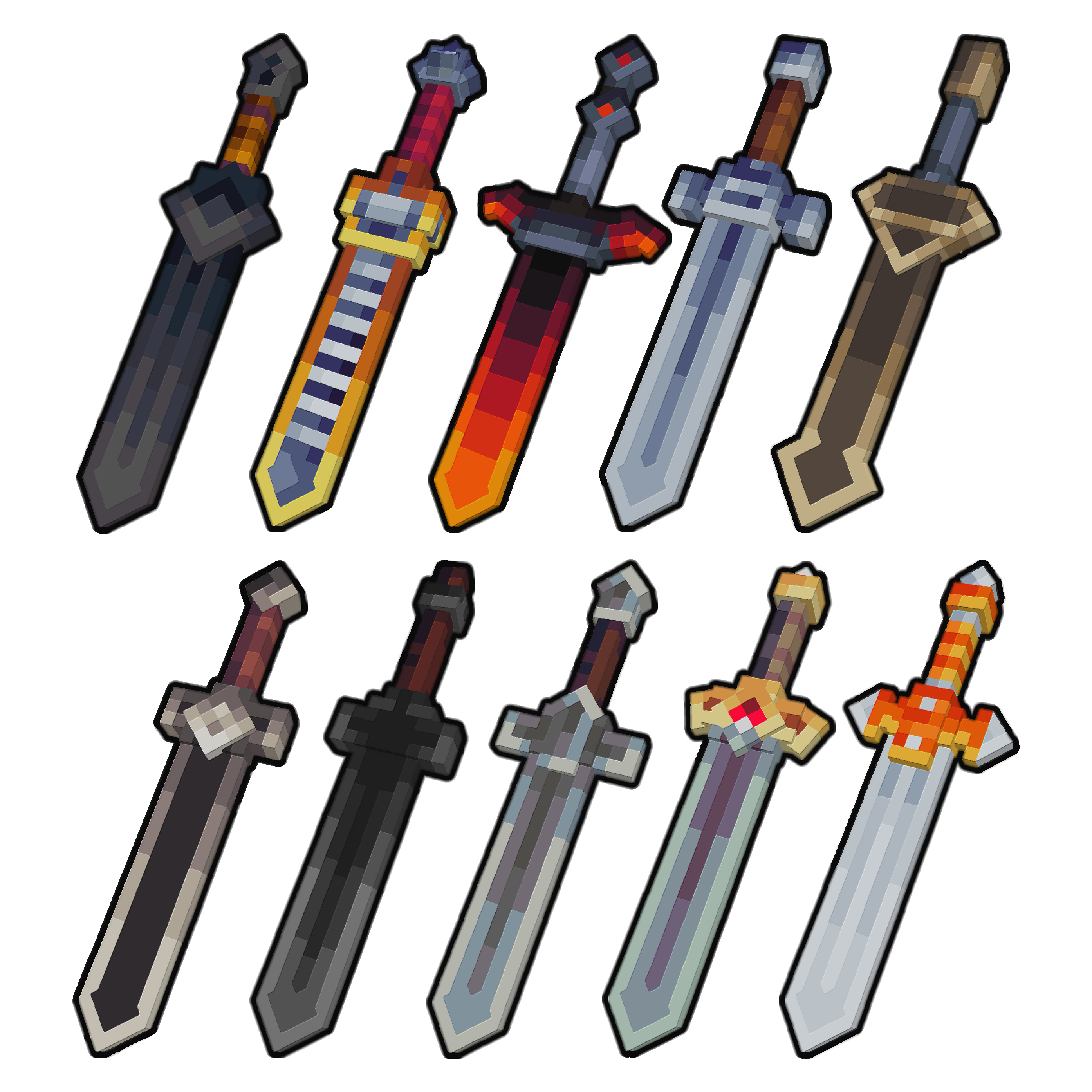 Minecraft Adventurer Swords Pack Volume 3 visualização