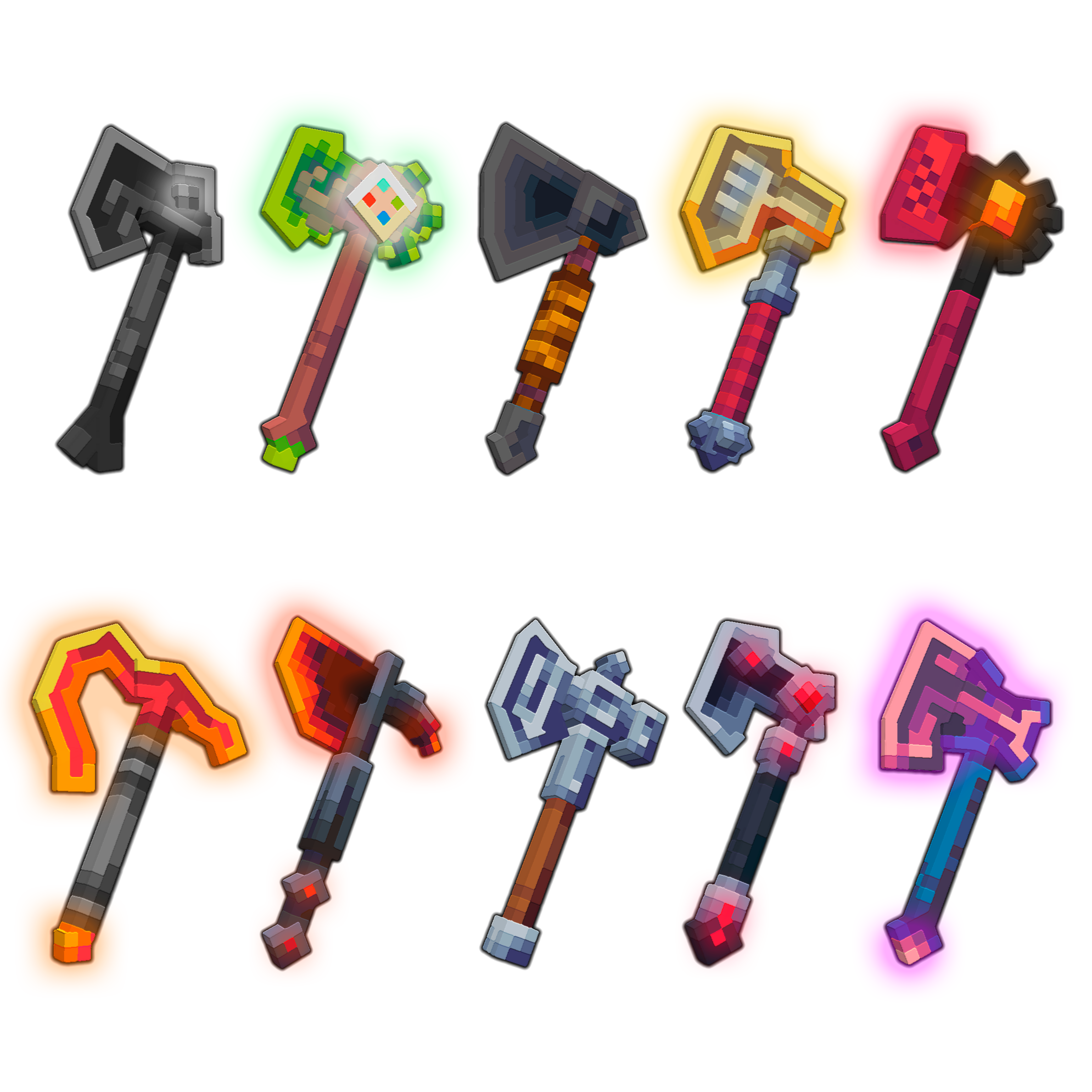 Minecraft Adventurer Axes Pack visualização