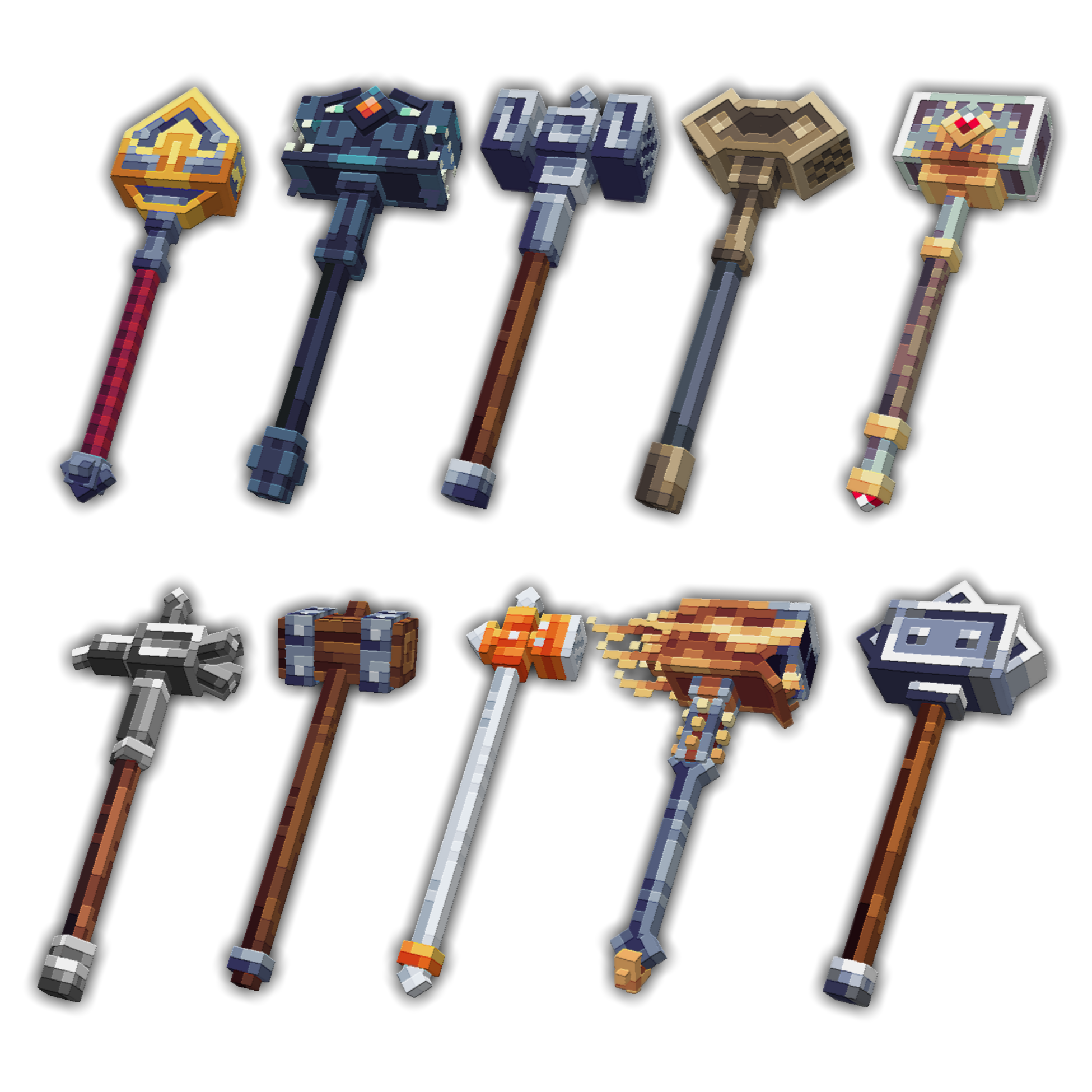 Minecraft Adventurer Hammers Pack visualização