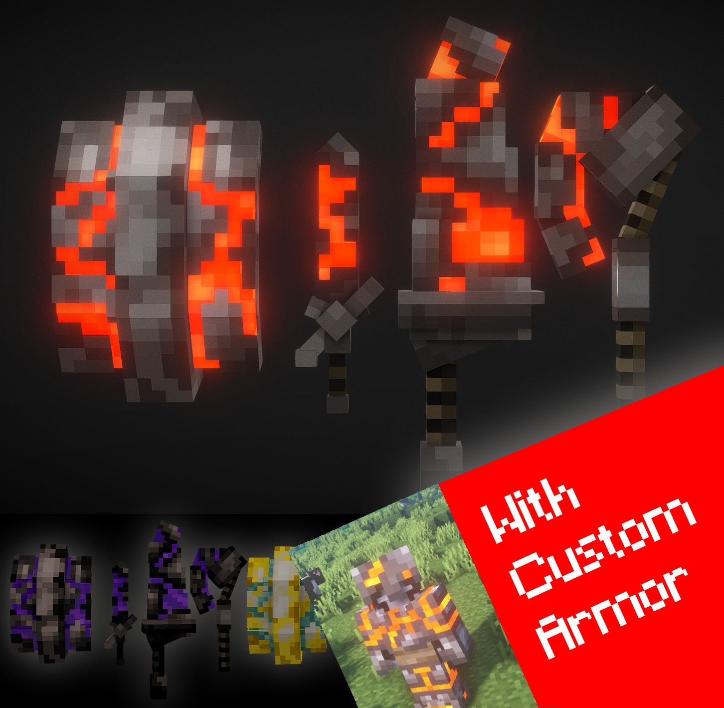 MexBot's Molten Armor and Weapon Pack preview image