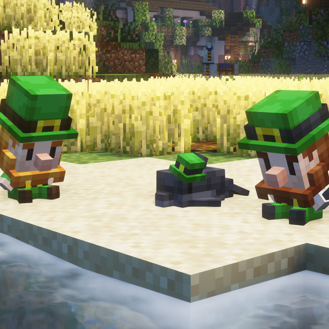 Minecraft St Patricks Day Plushies