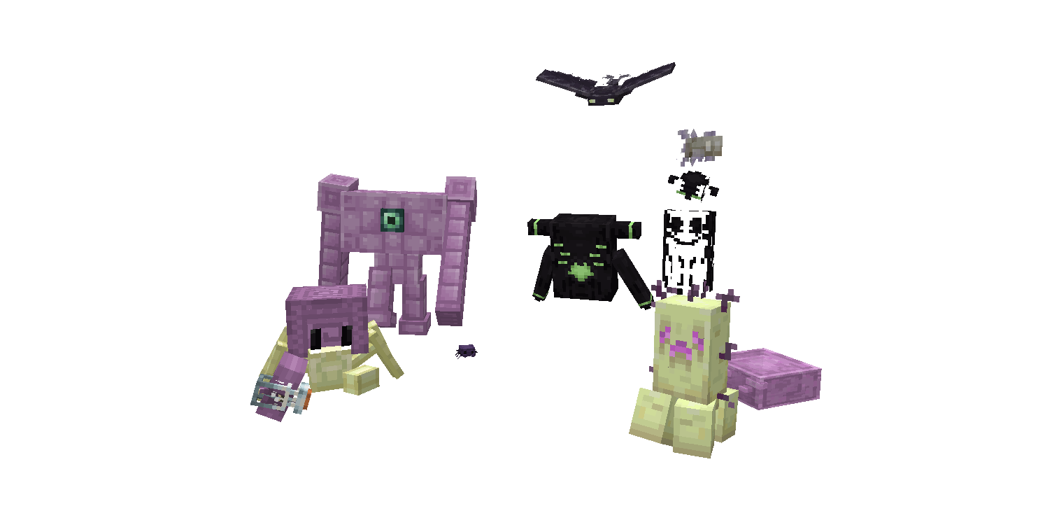 gif of all the end mobs