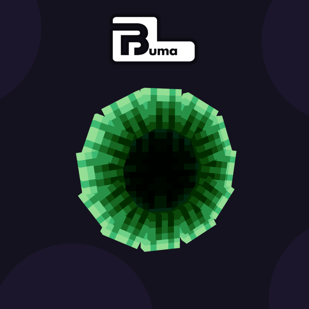 Blue-green portal for minecraft