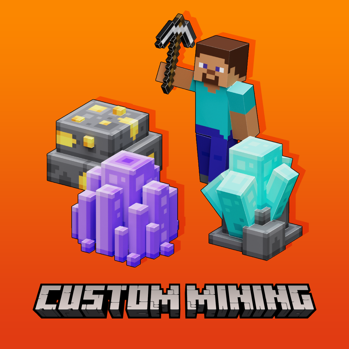Custom Mining & Ores visualização