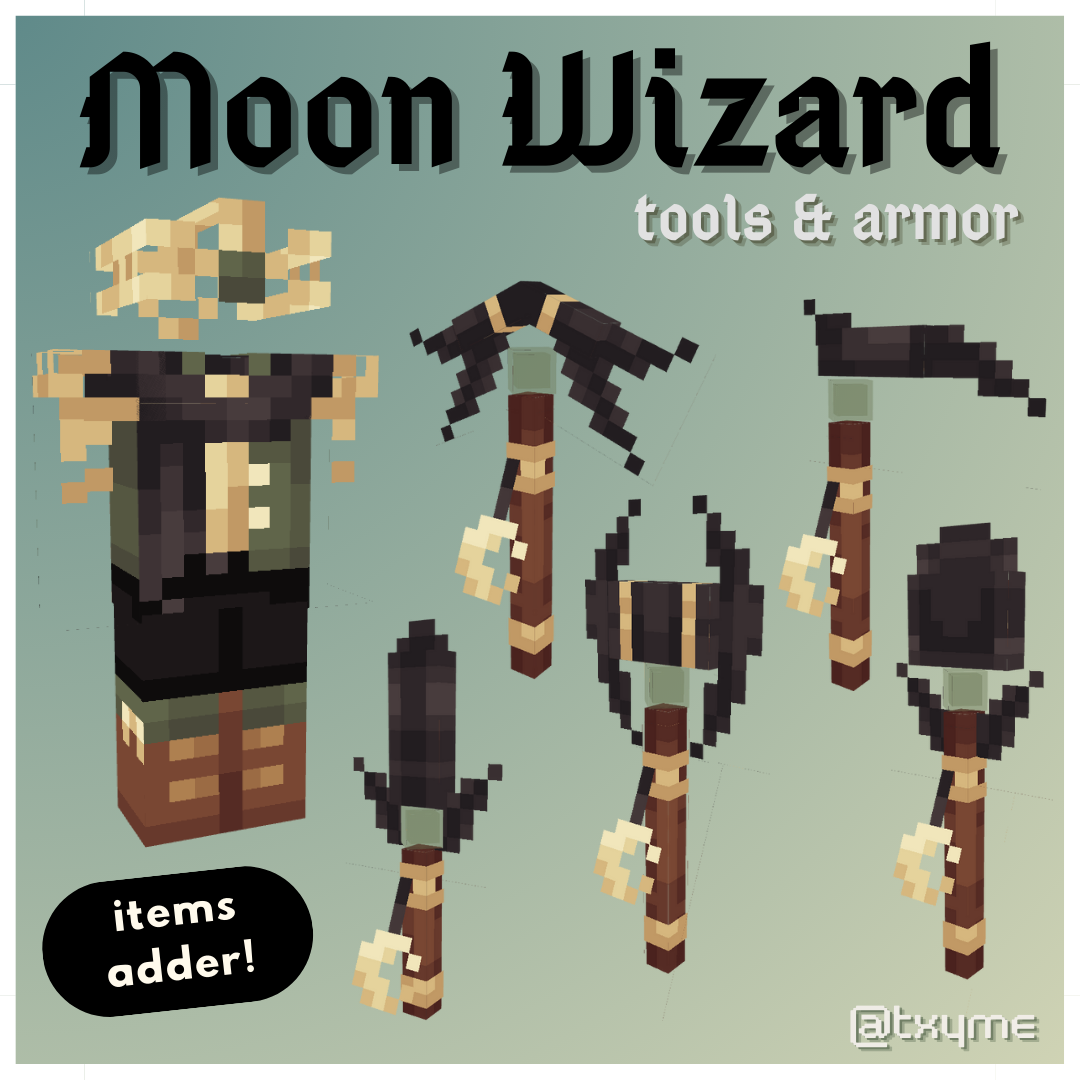 Moon Wizard Armor & Tools Set 预览图