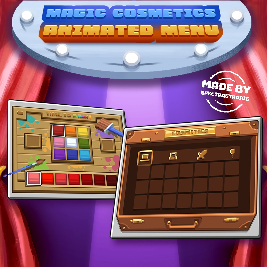 Spectra Studios | Animated Magic Cosmetics Menu GUI preview image