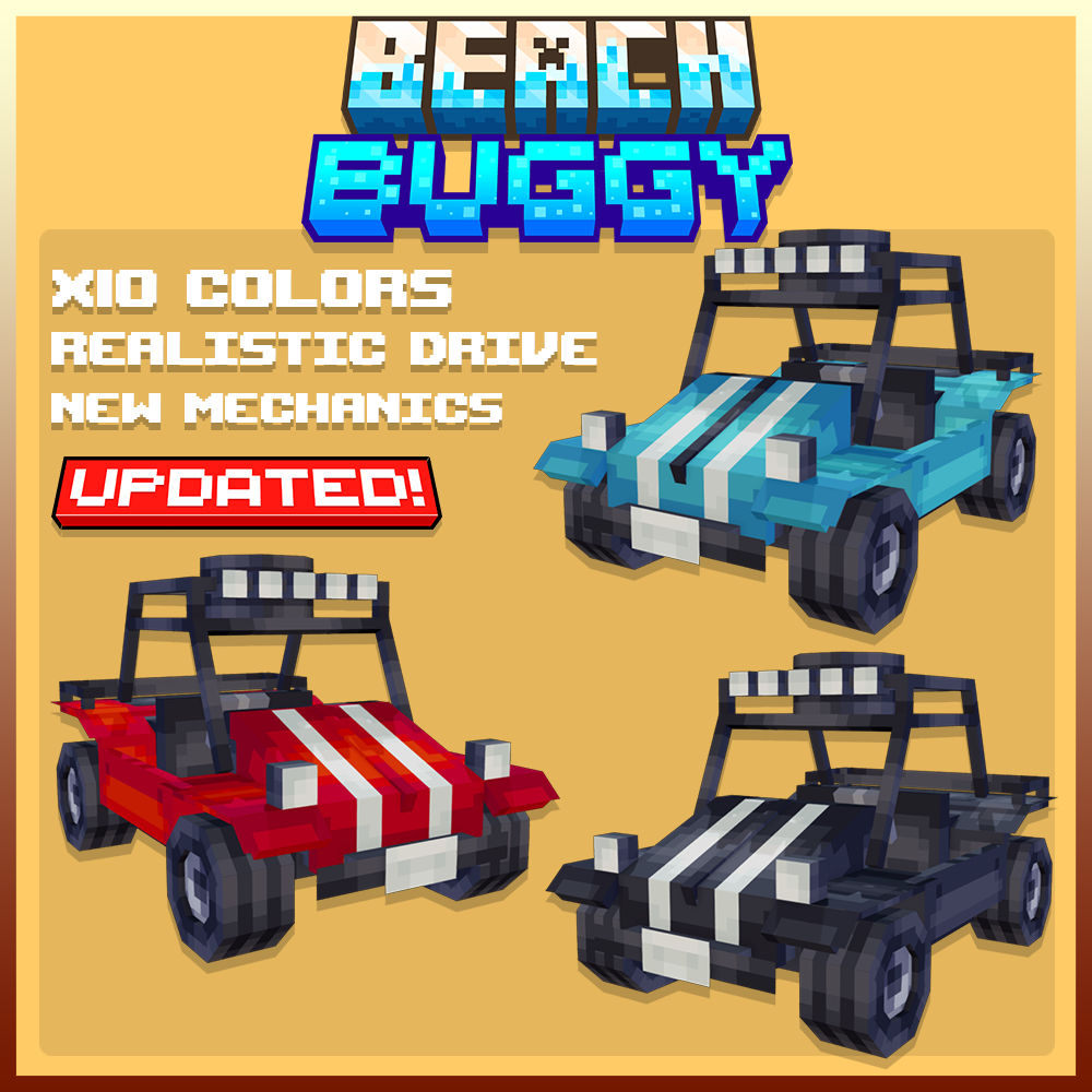 beach buggy blockbench minecraft vehicles cars mounts