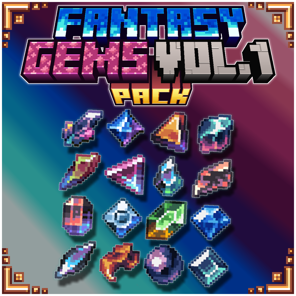 Imagen previa de Fantasy Gems Pack Vol 1