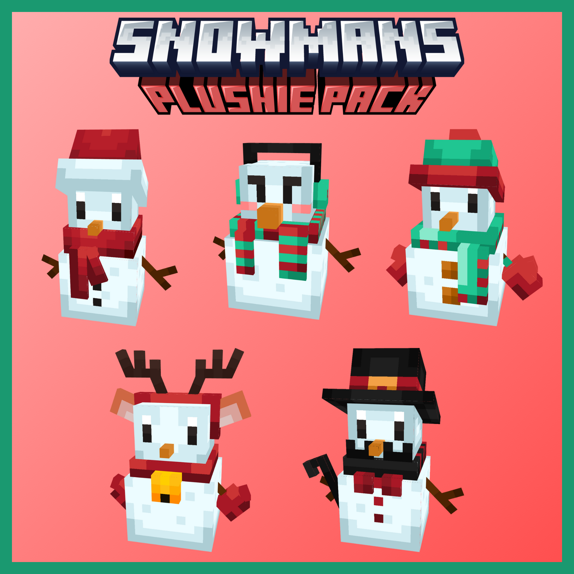 Snowmans plushie pack preview image