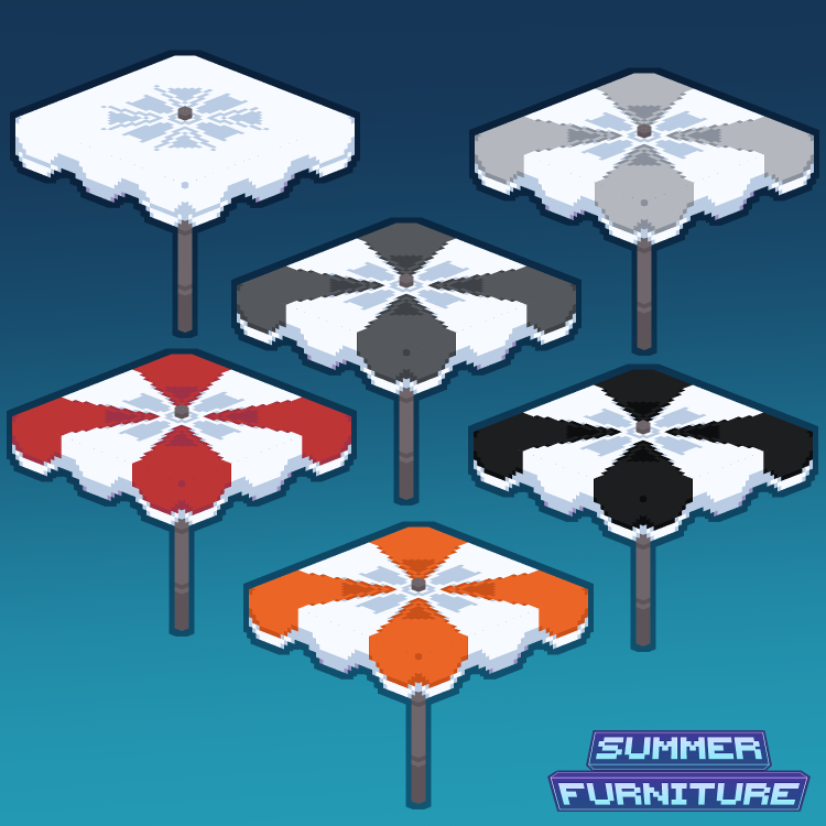 Beach Umbrella Colours 1