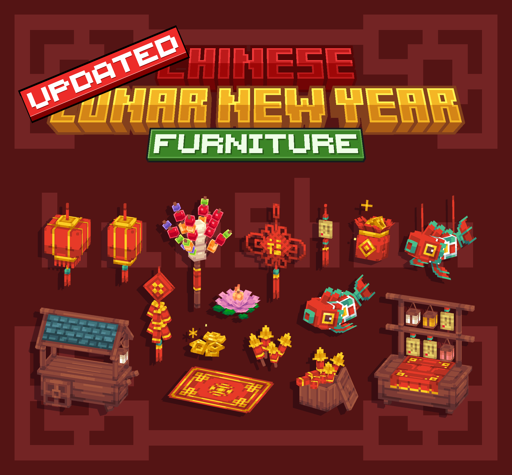 Lunar New Year Furniture Vol.1【Dyeable】