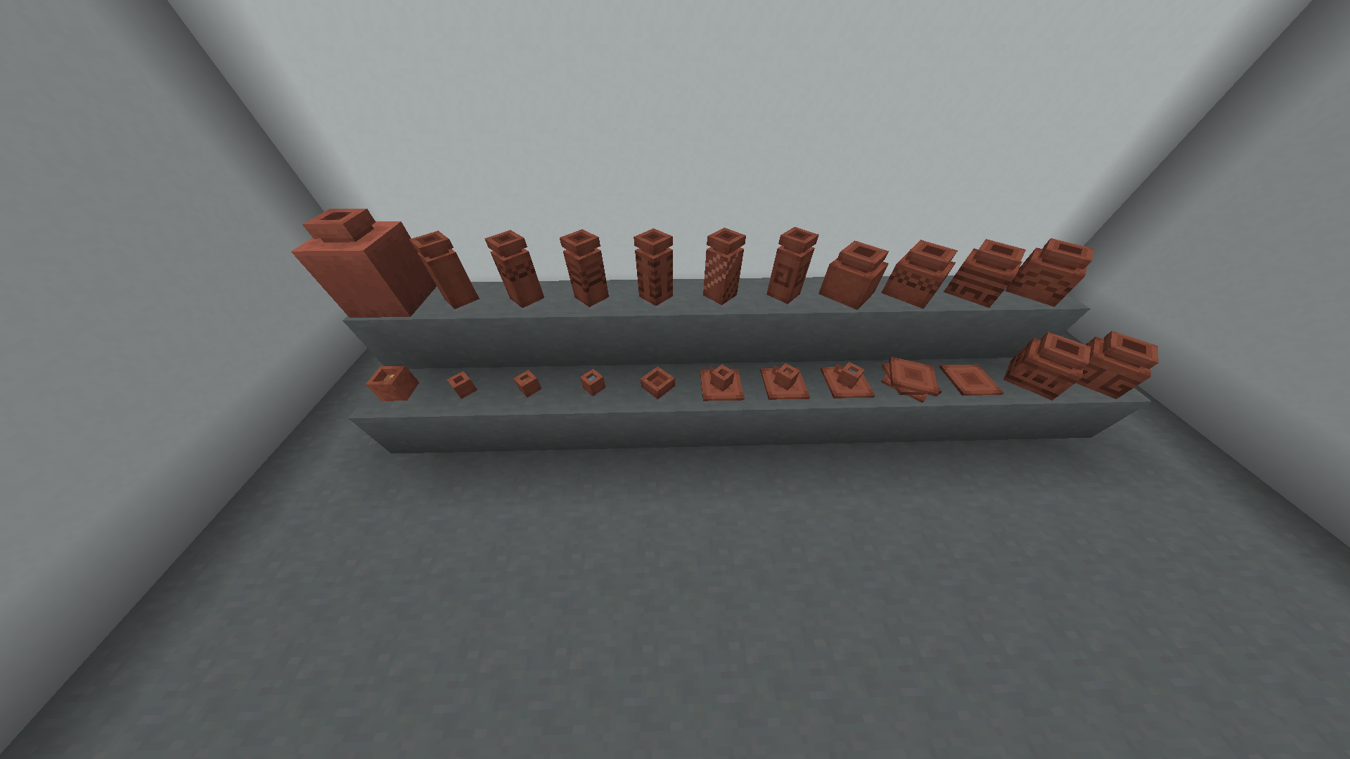 vanilla pot on the left