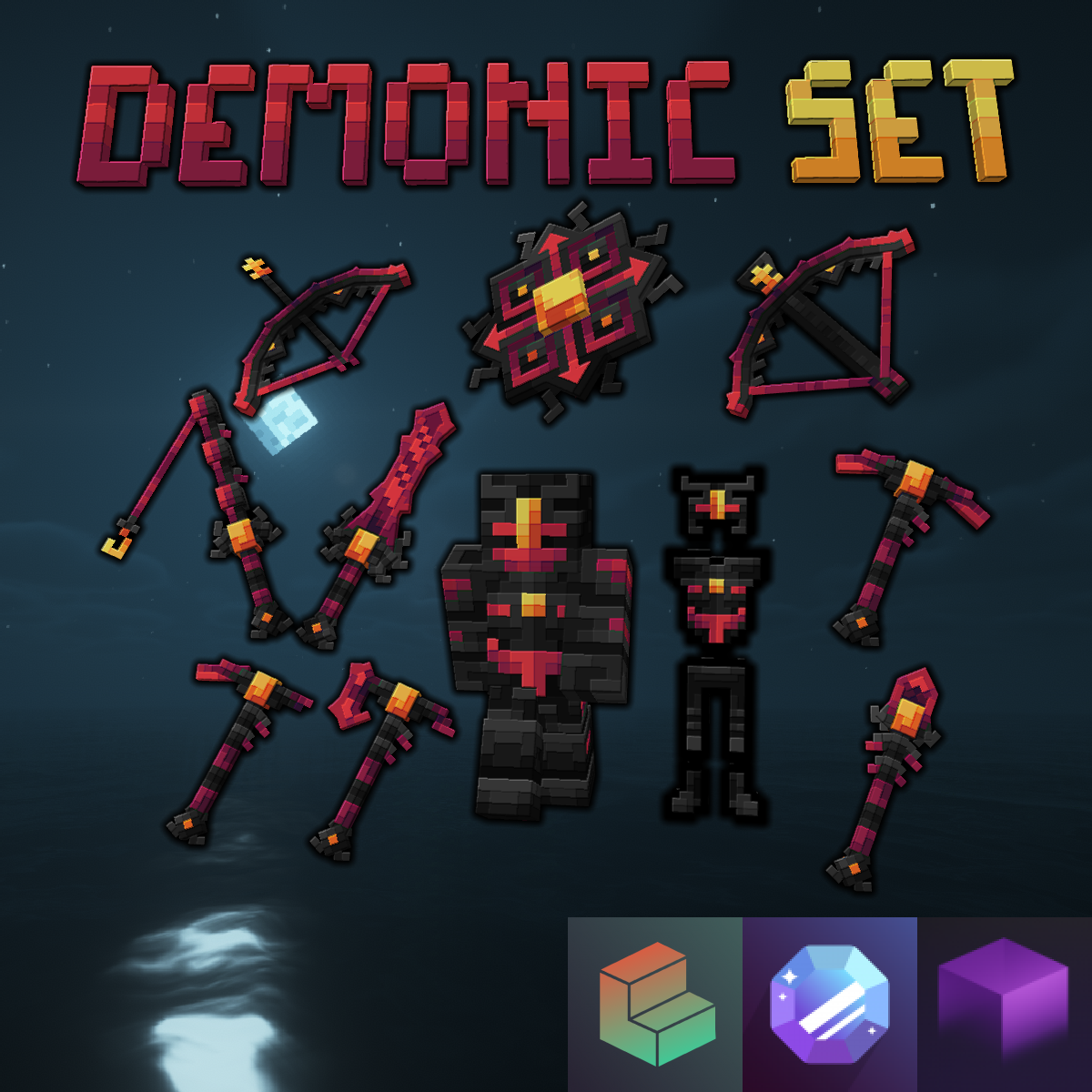 Minecraft Adventurer Demonic Pack visualização