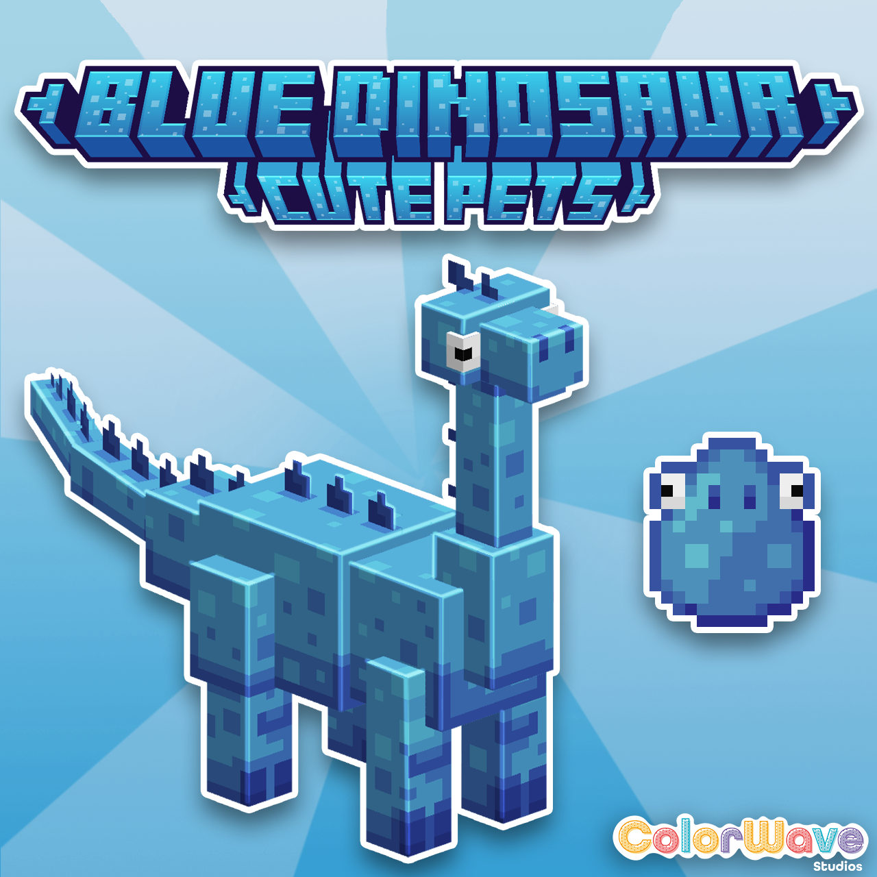 Blue Dinosaur - Cute Pets 預覽圖