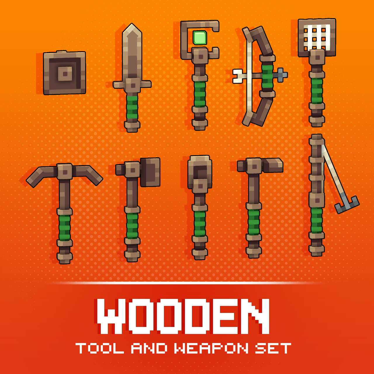 Wooden Tools & Weapons visualização