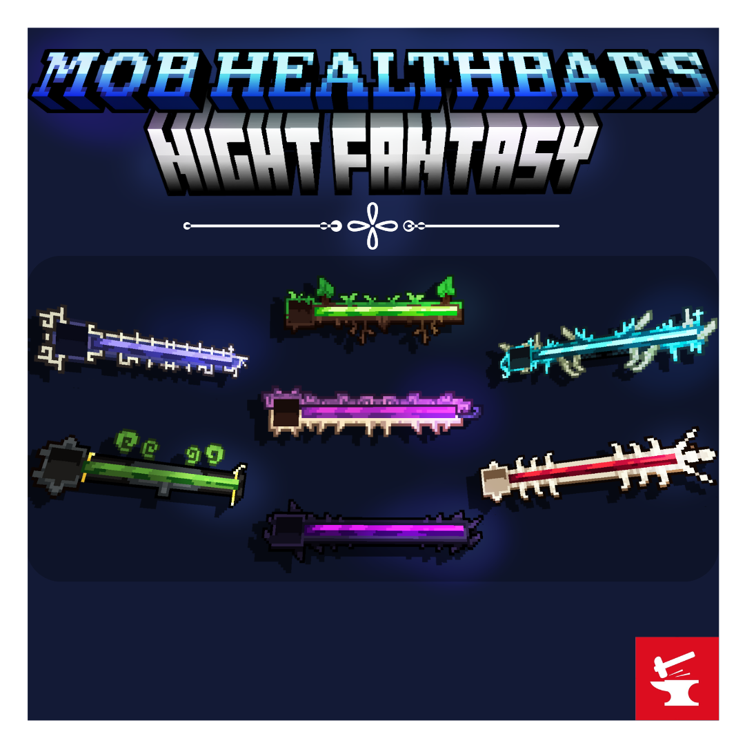 Vanilla Mobs Health Bars 미리보기 이미지