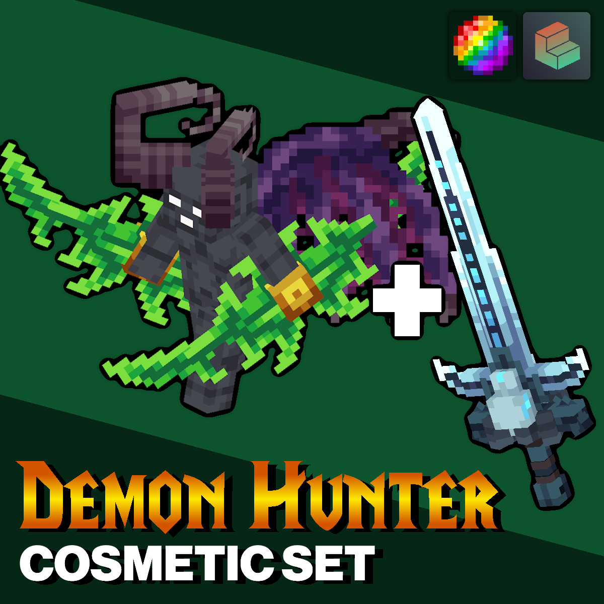 Demon Hunter Cosmetic Set [+ Bonus Cosmetic] 미리보기 이미지