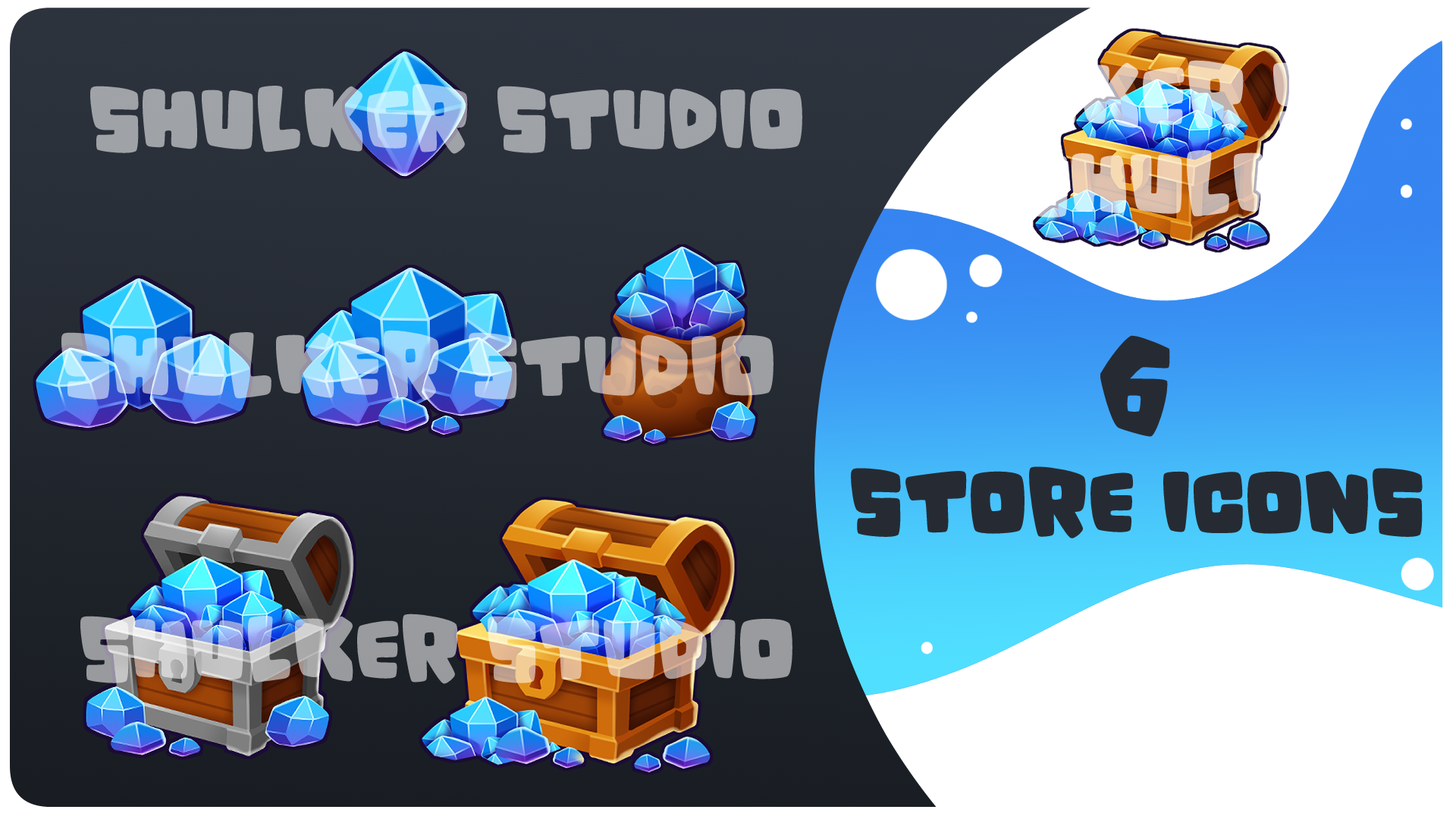 ภาพตัวอย่าง Store icons - Gems v1.0