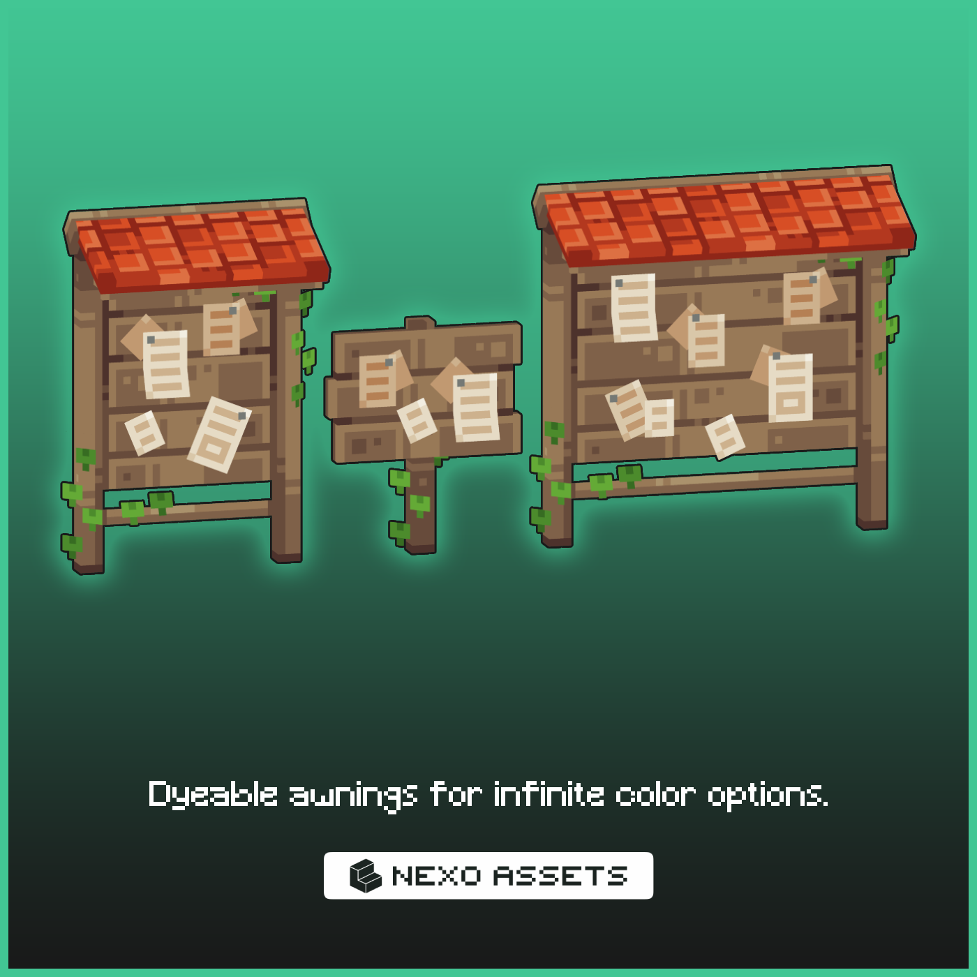 Dyeable quest board models for Minecraft: Java Edition.