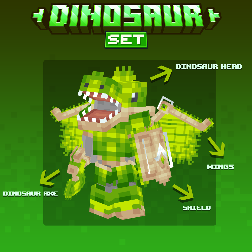 dinosaur tools weapons cosmetic set