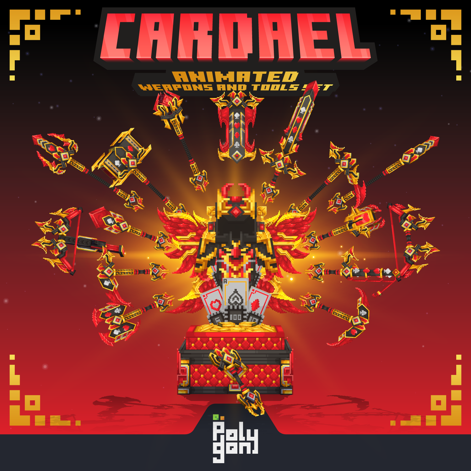 Cardael Animated Weapons and Tools Set (64x) preview image