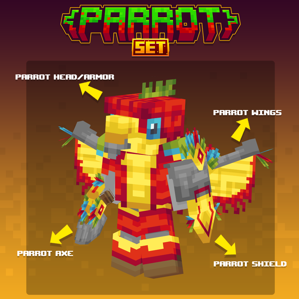 parrot tools weapons cosmetic set