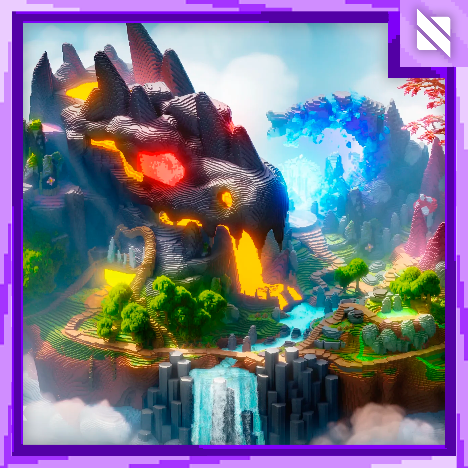 NATURAL MYSTIC DRAGON MAP 🐲 JAVA AND BEDROCK