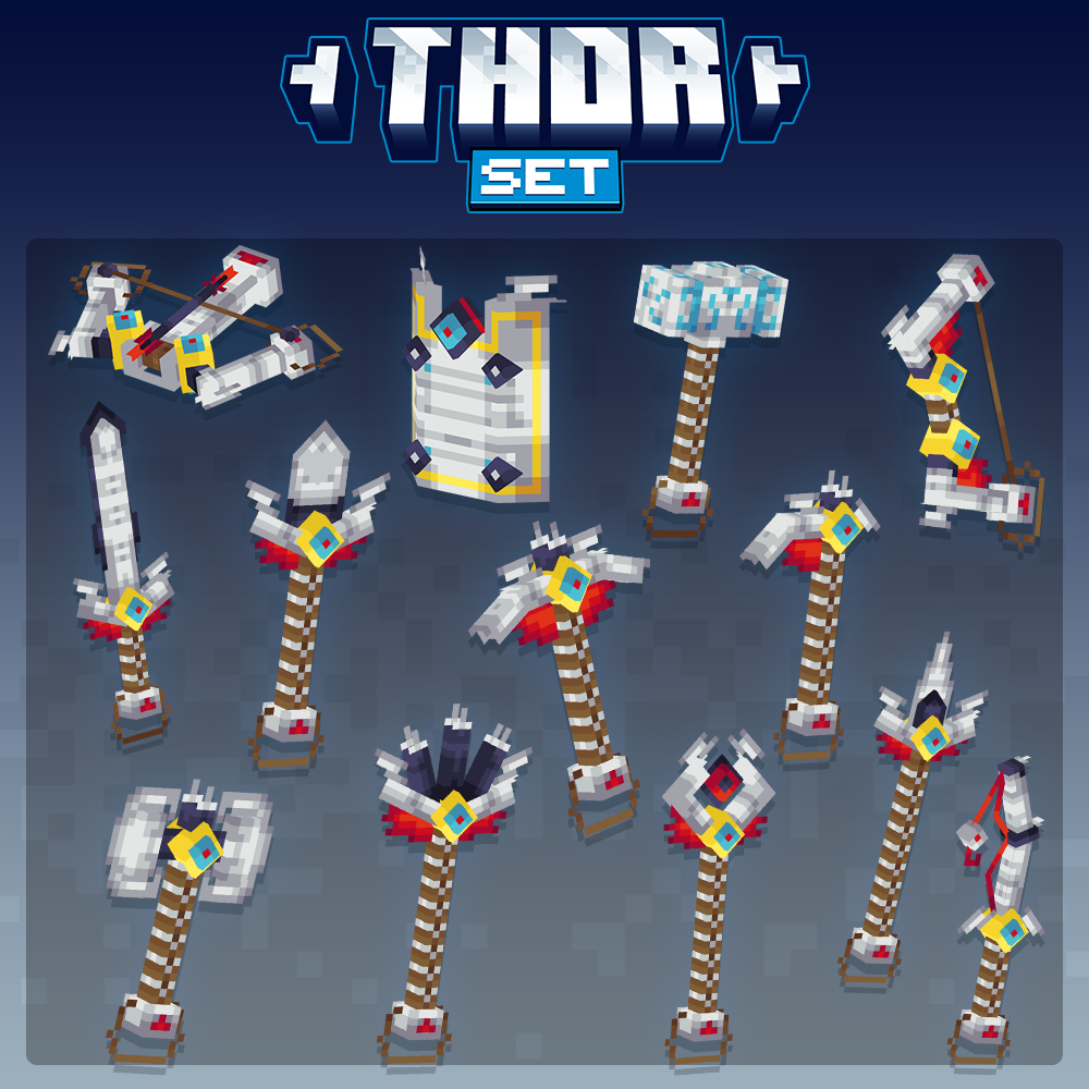 thor set tools weapons armor cosmetic