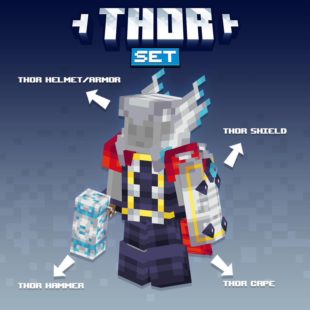 thor set tools weapons armor cosmetic