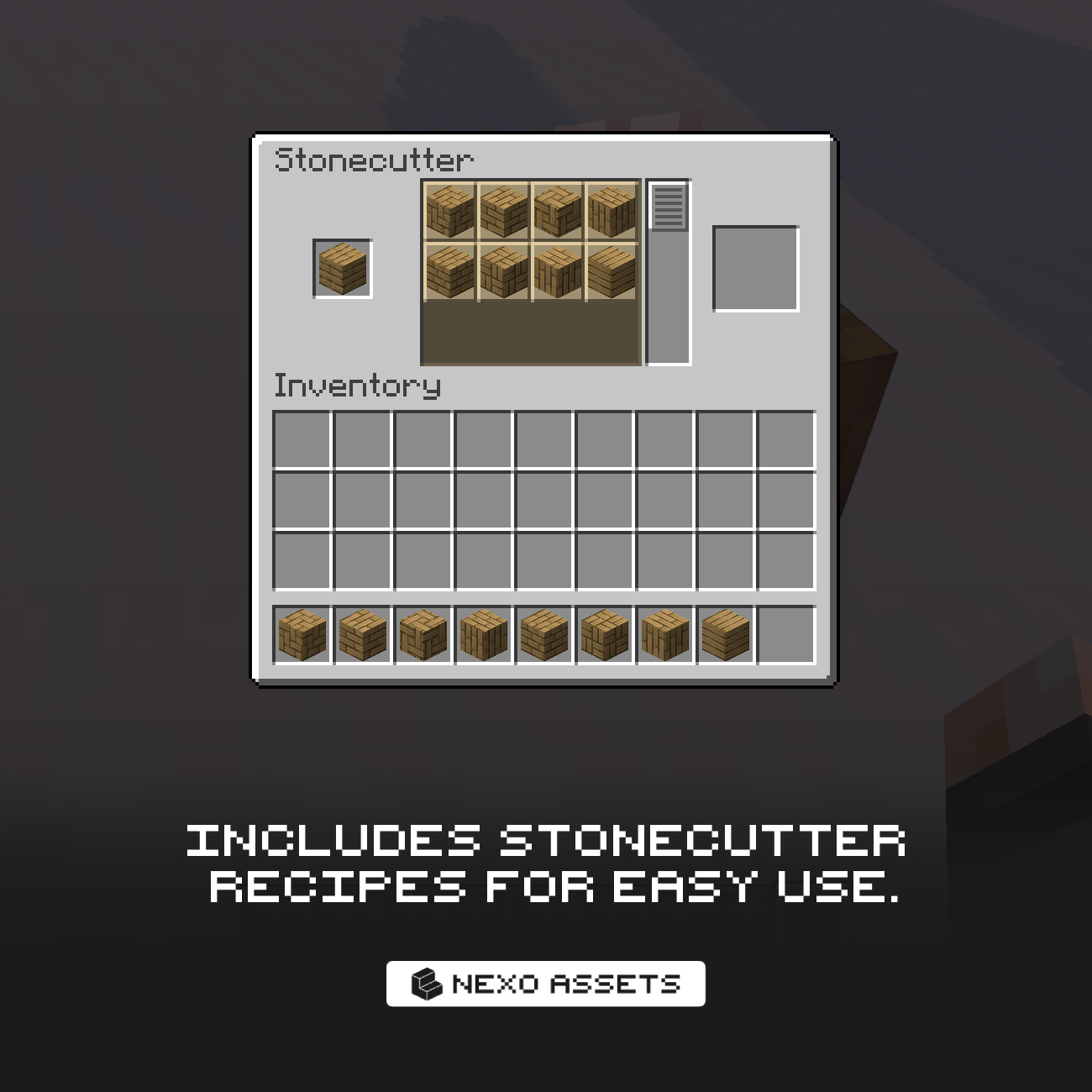 Stonecutter recipes are included to easily craft the new blocks.