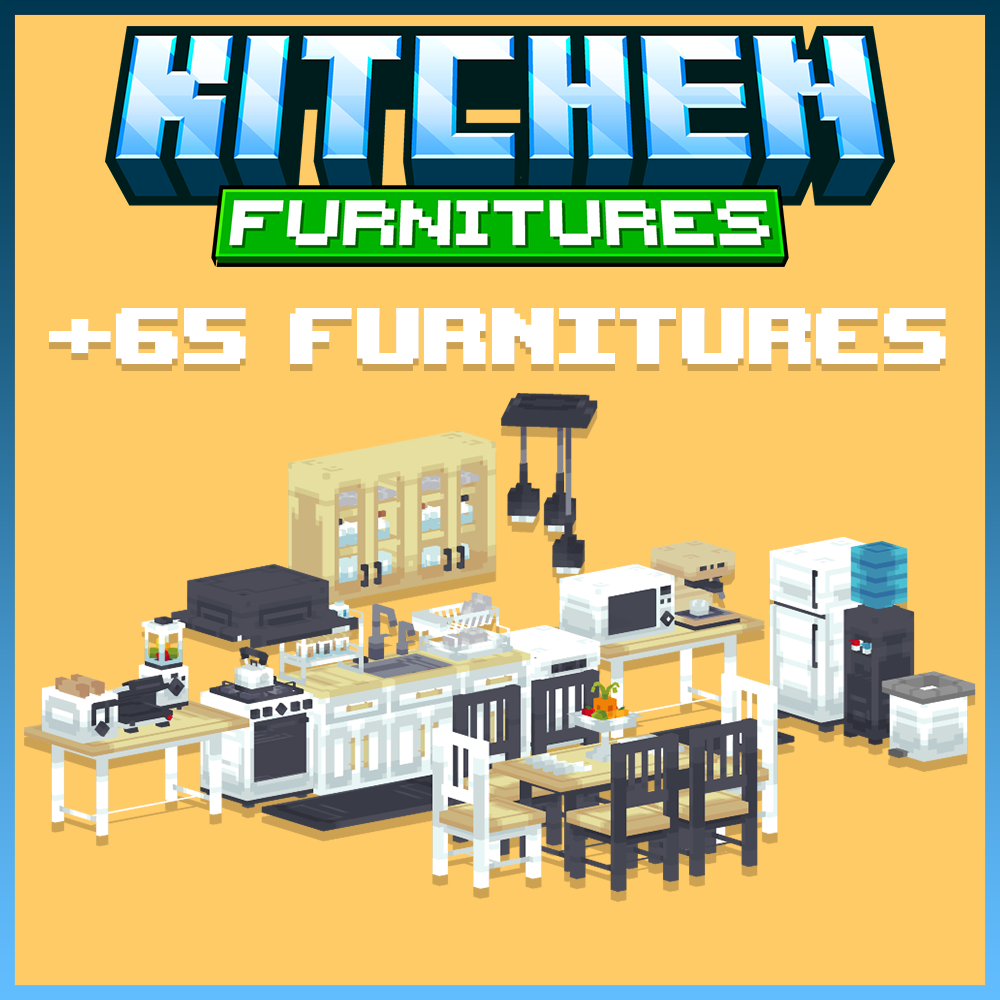 minecraft blockbench mcmodels kitchen furnitures