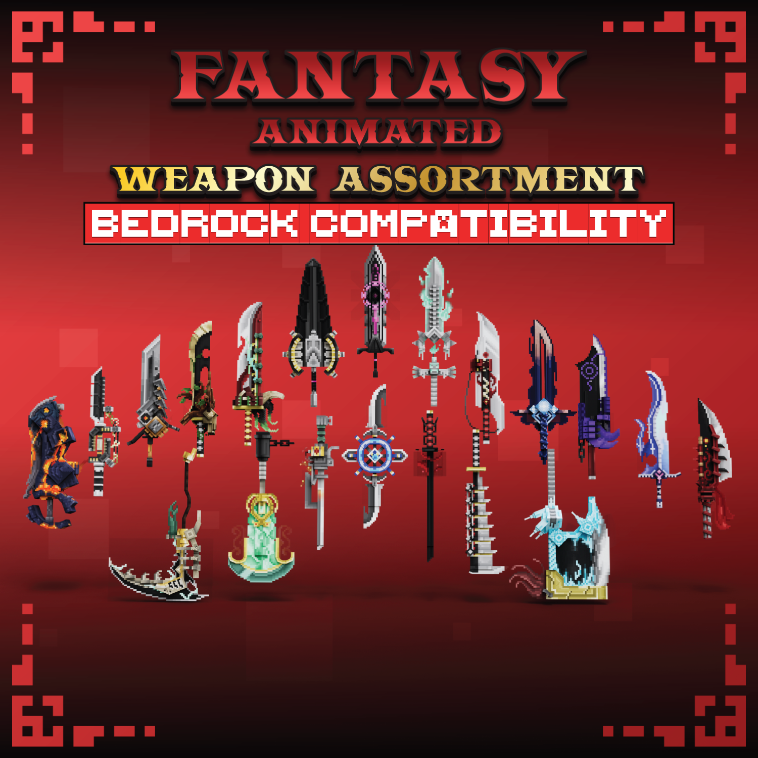 Imagen previa de Fantasy Animated Weapon Set [For GeyserMC]