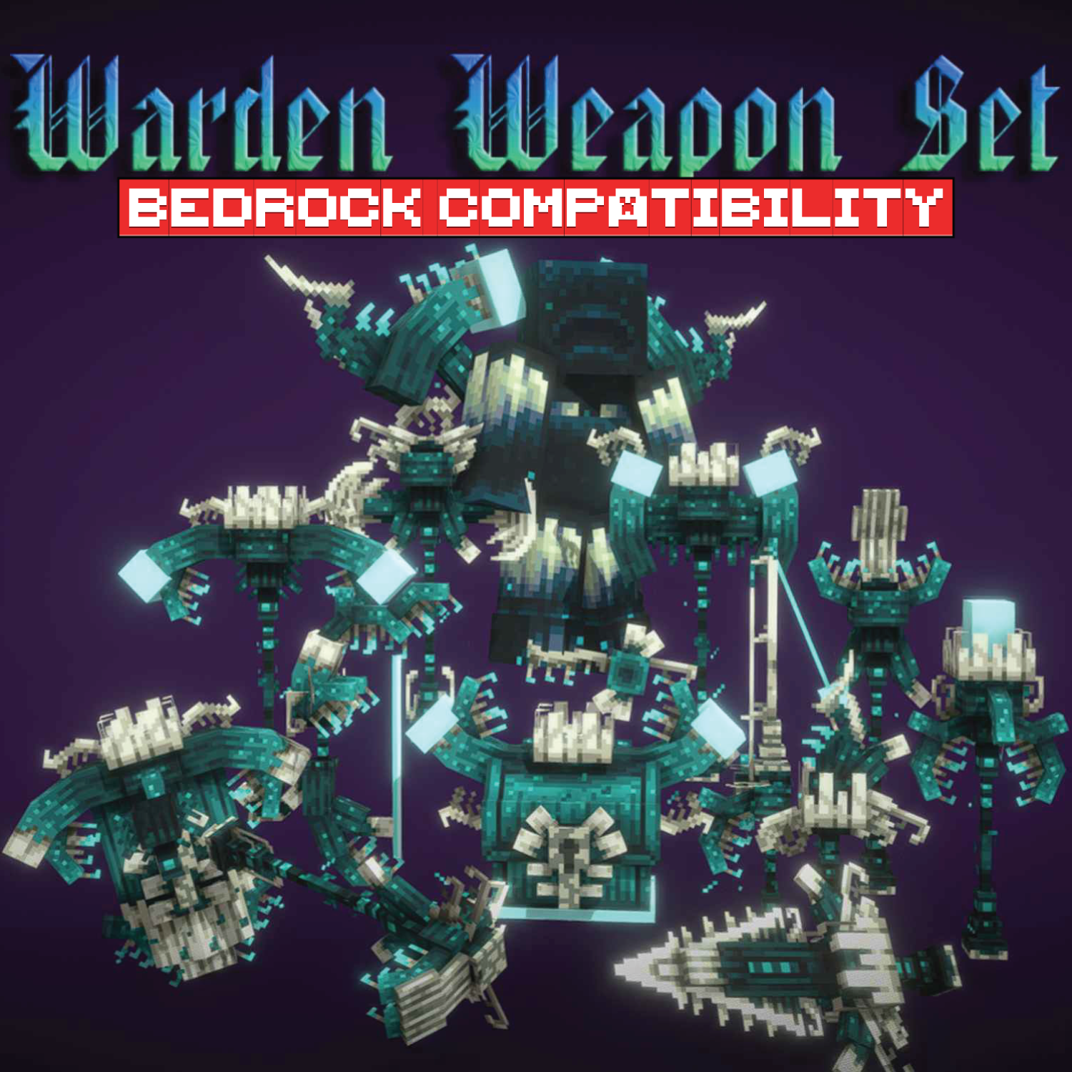 Imagen previa de Warden Animated Weapon Set [For GeyserMC]