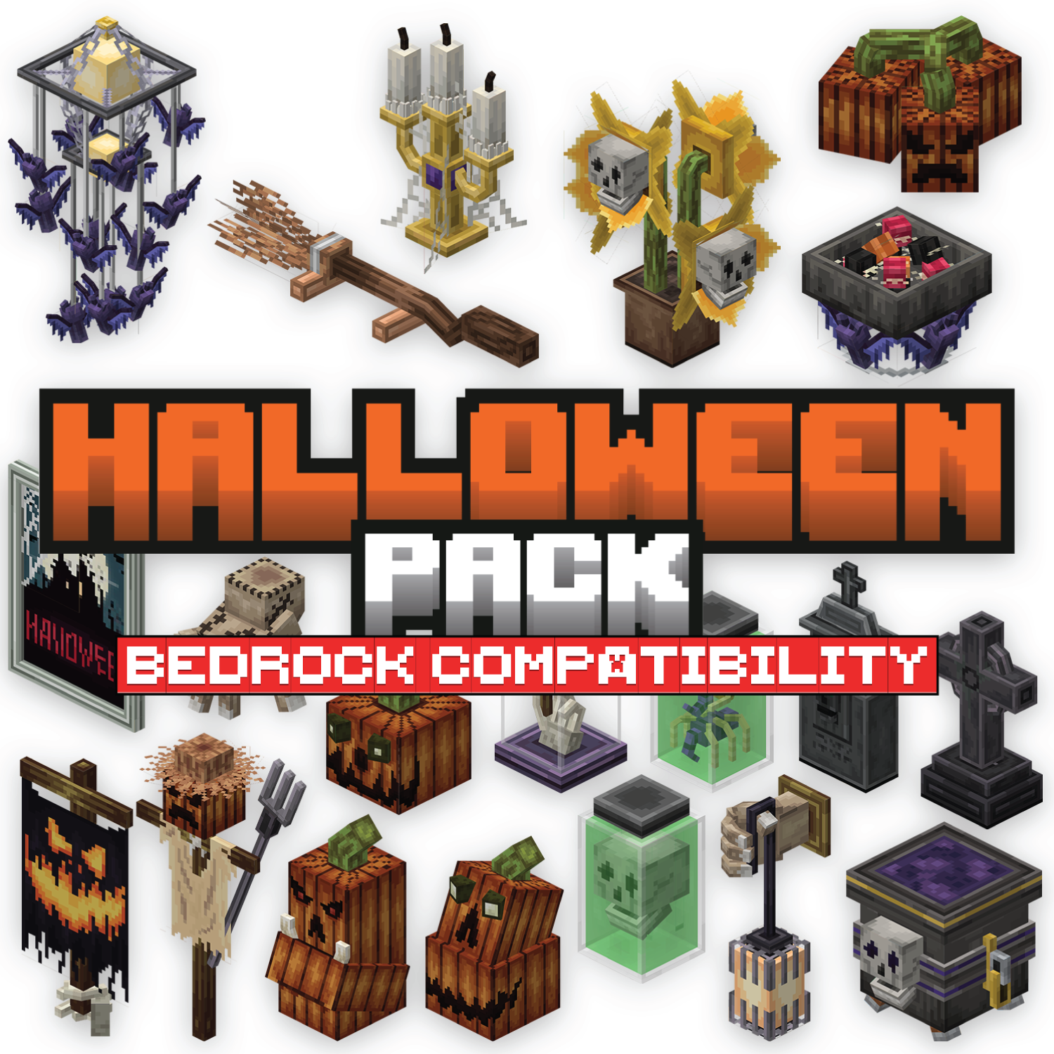 Imagen previa de Halloween Decoration Volume 1 [For GeyserMC]