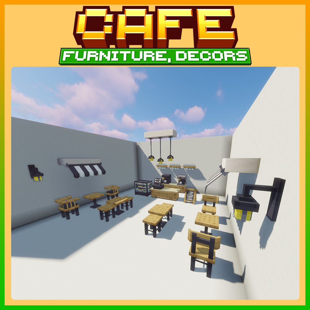 cafe furniture decor set