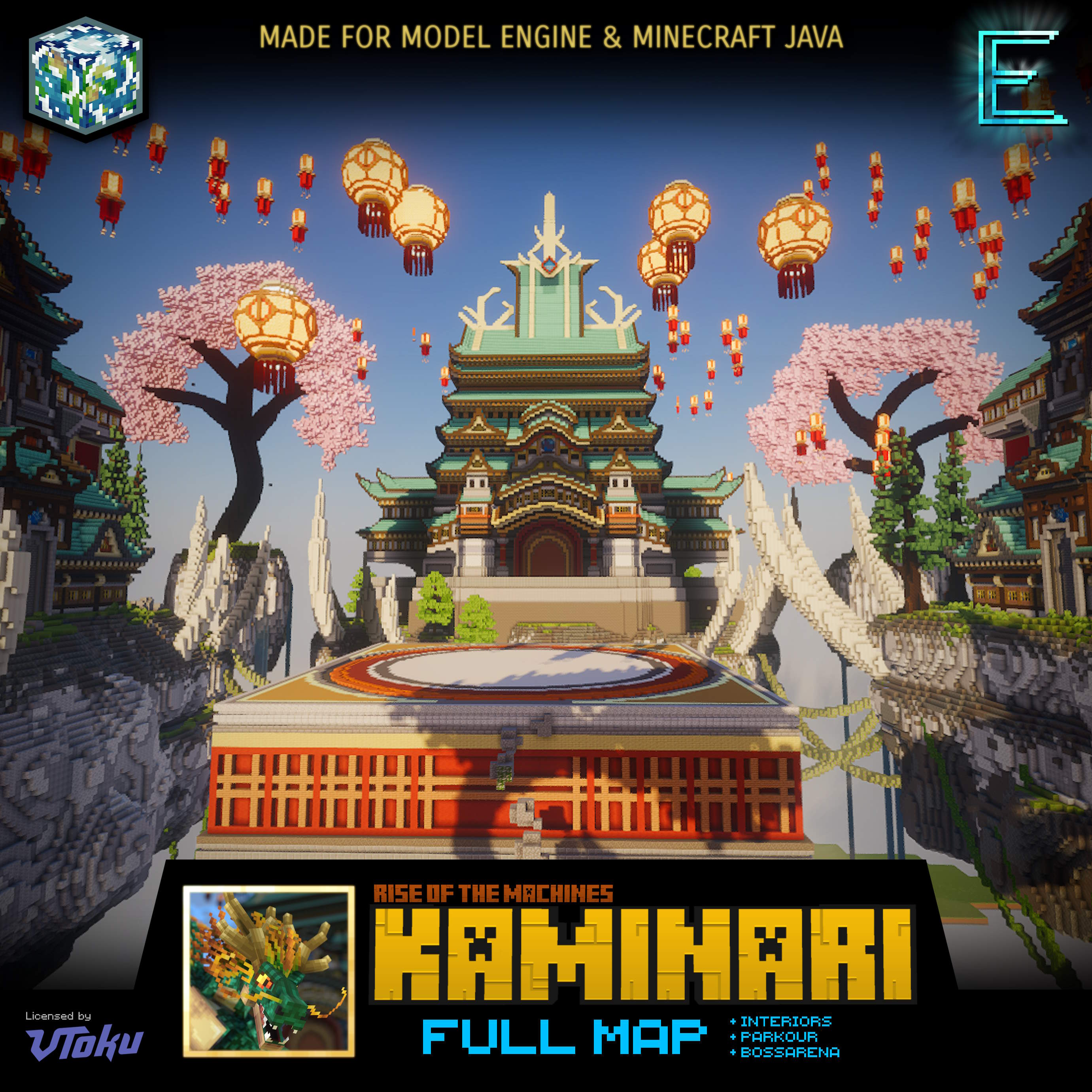 Kaminari: Full map + parkour + bossarena Vorschau