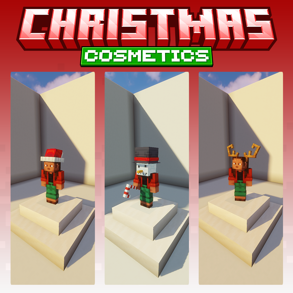 minecraft blockbench christmas cosmetics, santa, xmas, hat