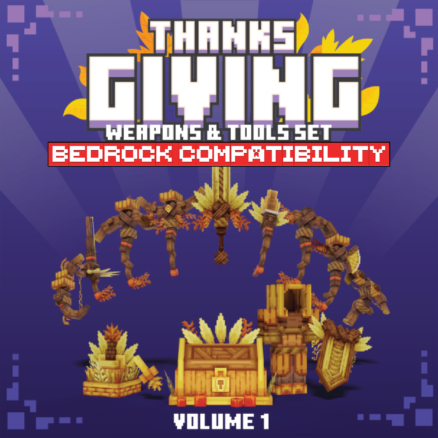 Imagen previa de Thanks Giving Weapon Set [For GeyserMC]