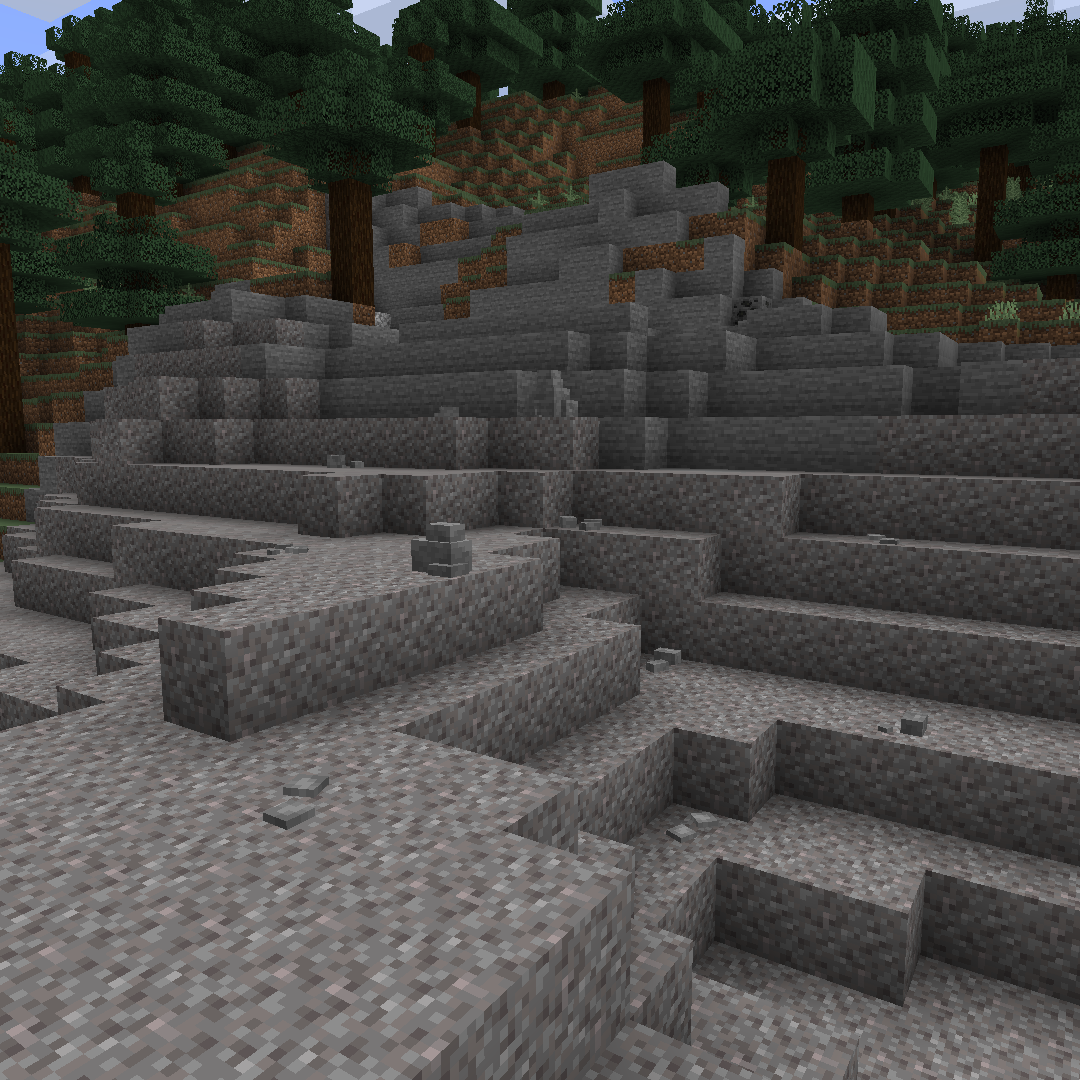 Stones on the mountain