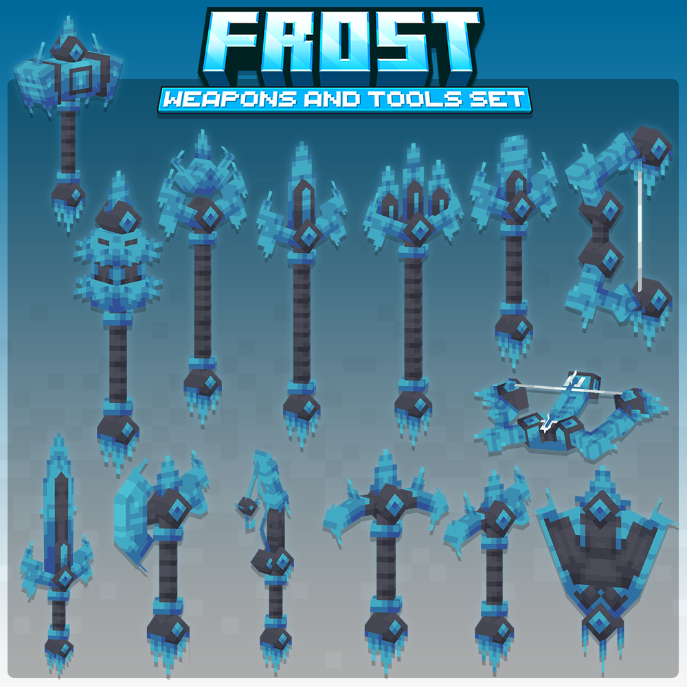 Frost Weapons, Tools, Cosmetics, Armor Set