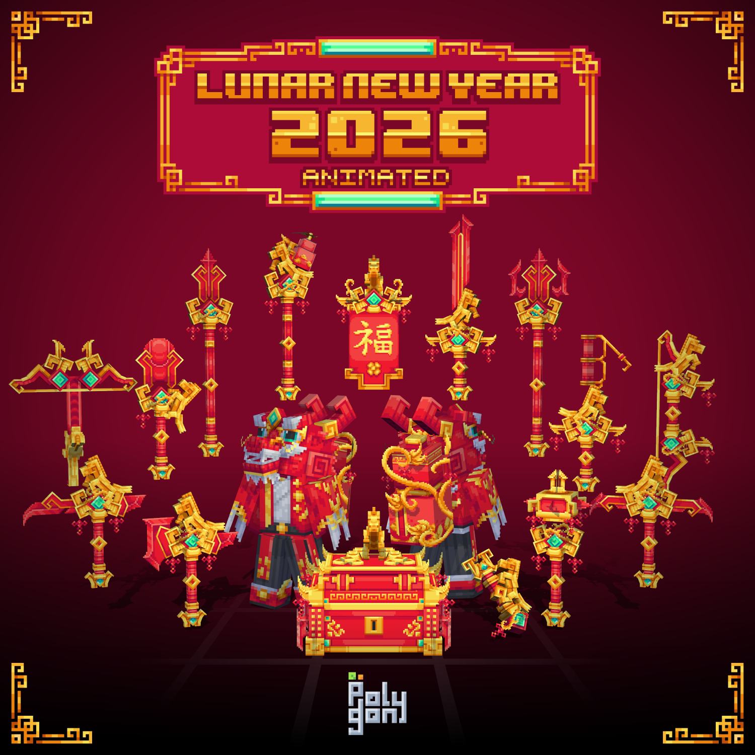 Lunar New Year 2026 Animated Weapons and Tools Set (64x) preview image
