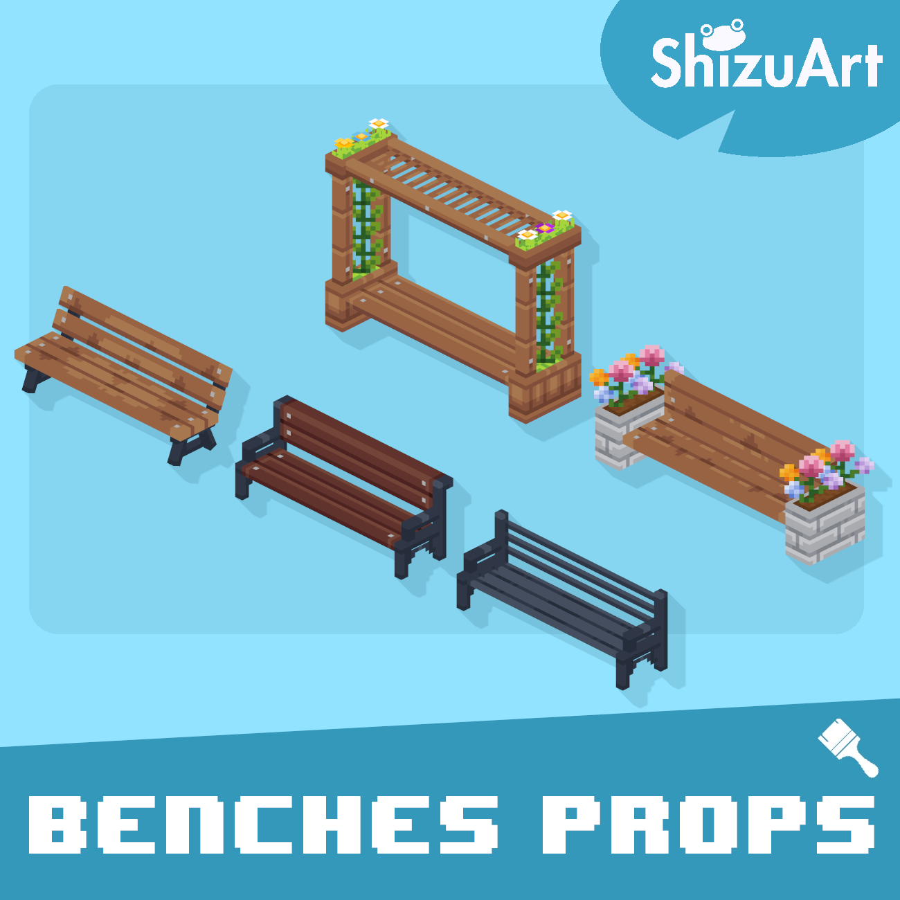 Hình xem trước Bàn ghế Props [Có thể nhuộm | Nội thất]
