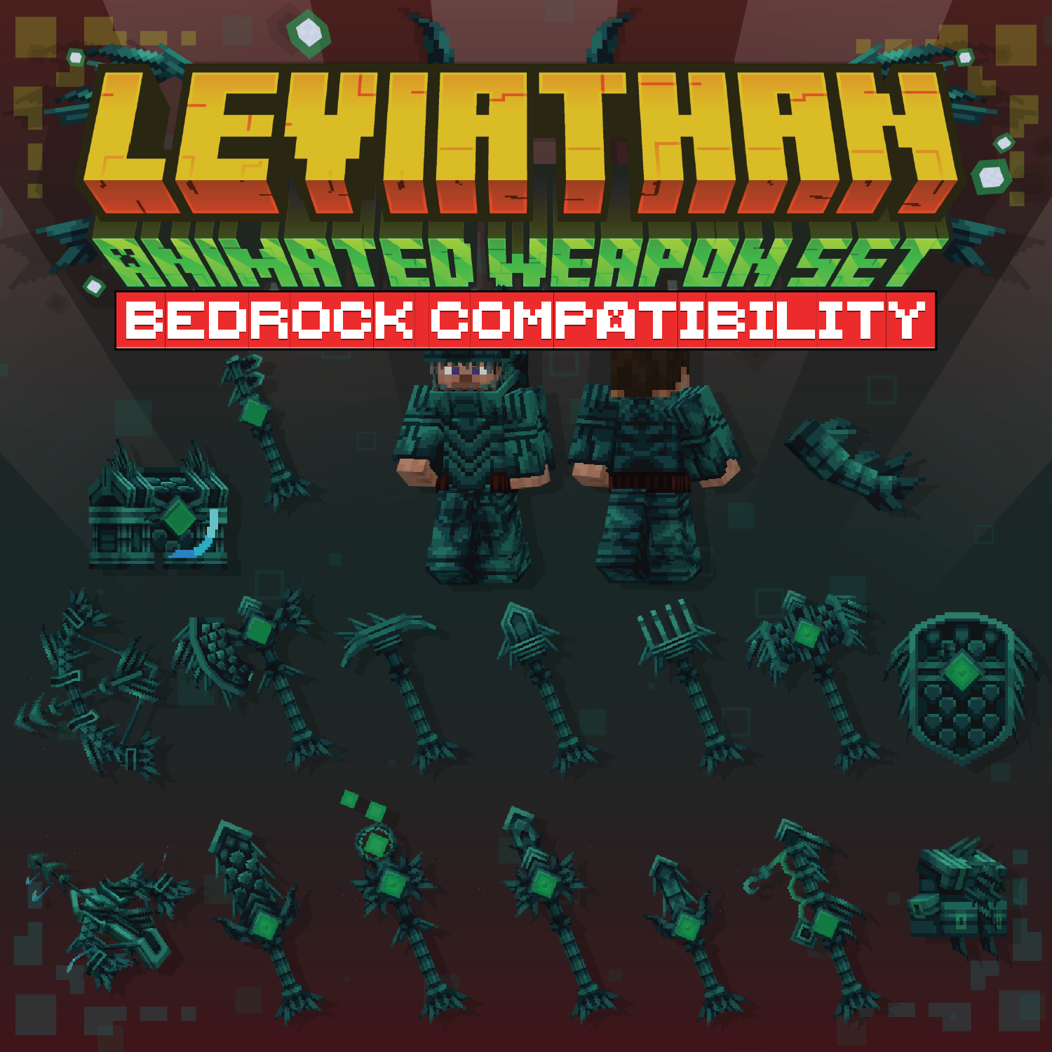 Imagen previa de Leviathan Animated Weapon Set [For GeyserMC]