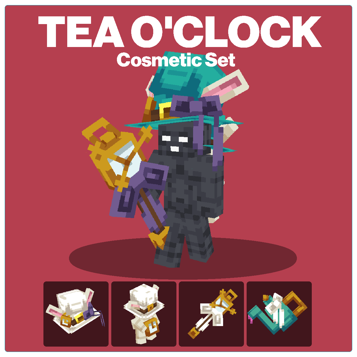 Tea O'Clock Cosmetic Set (1.21.11+) 미리보기 이미지
