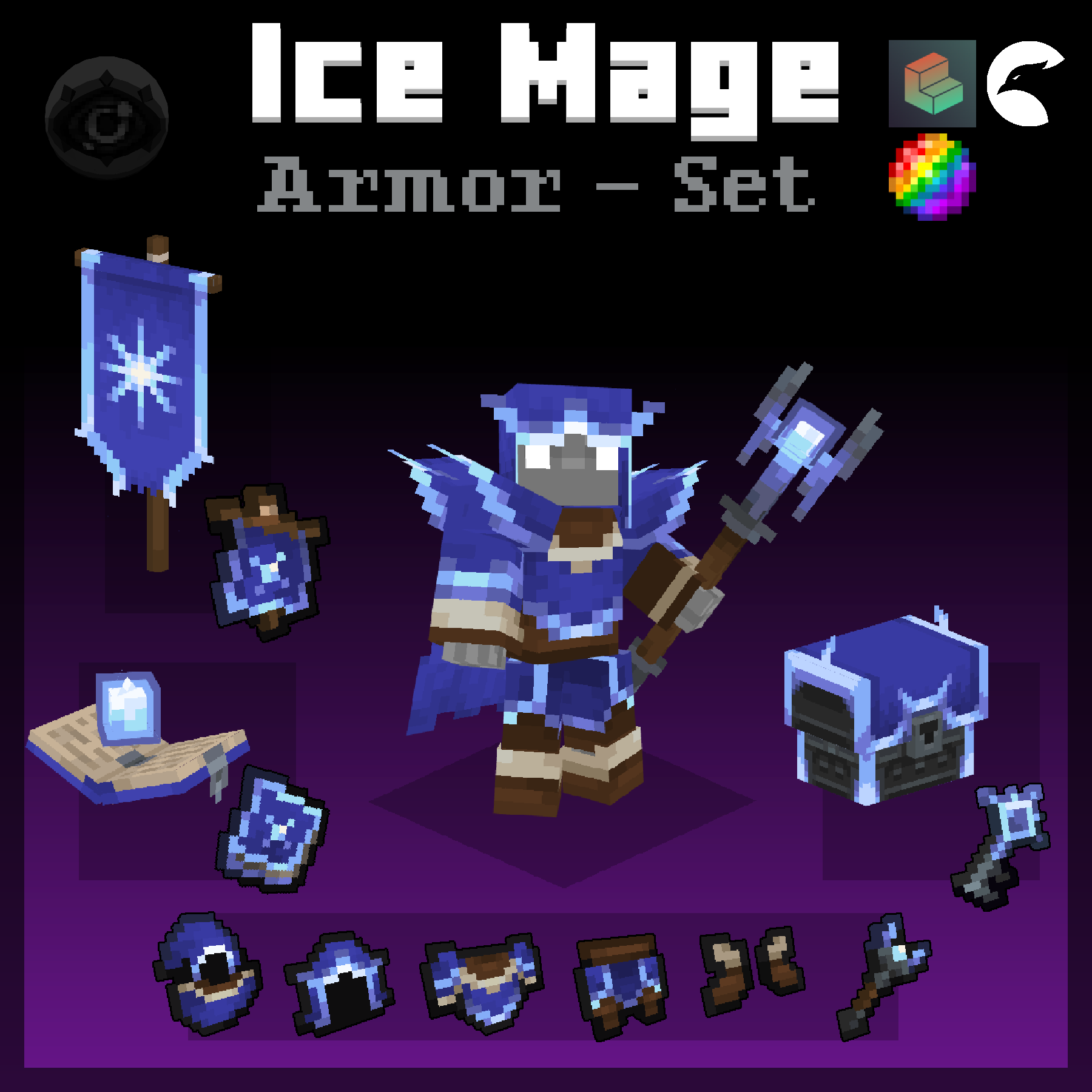 Ice mage set voorbeeldafbeelding