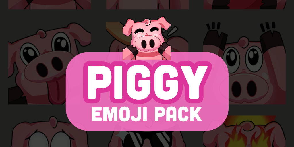 Pink Piggy Emojis Pack | NycoleART preview image