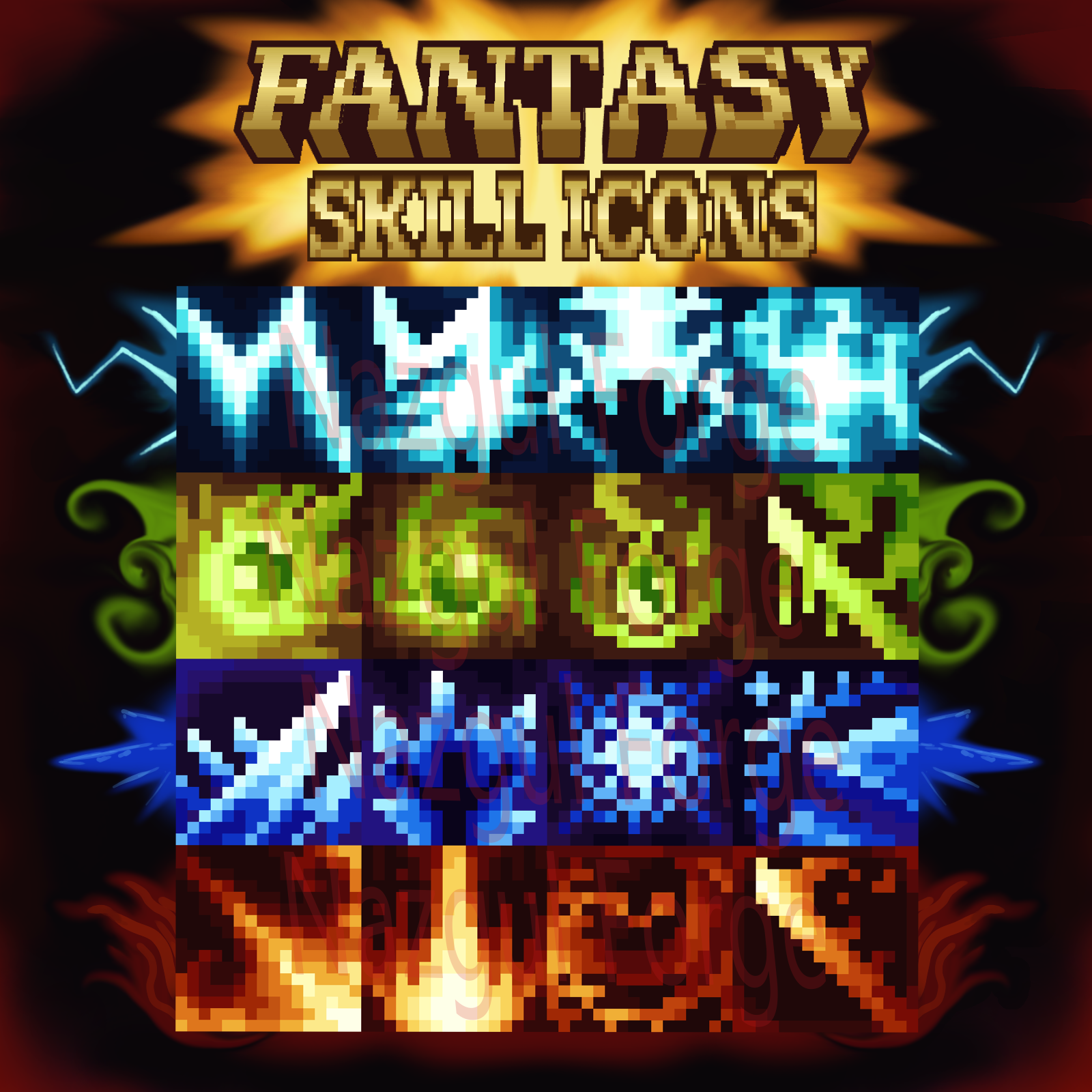 Fantasy skill icons preview image