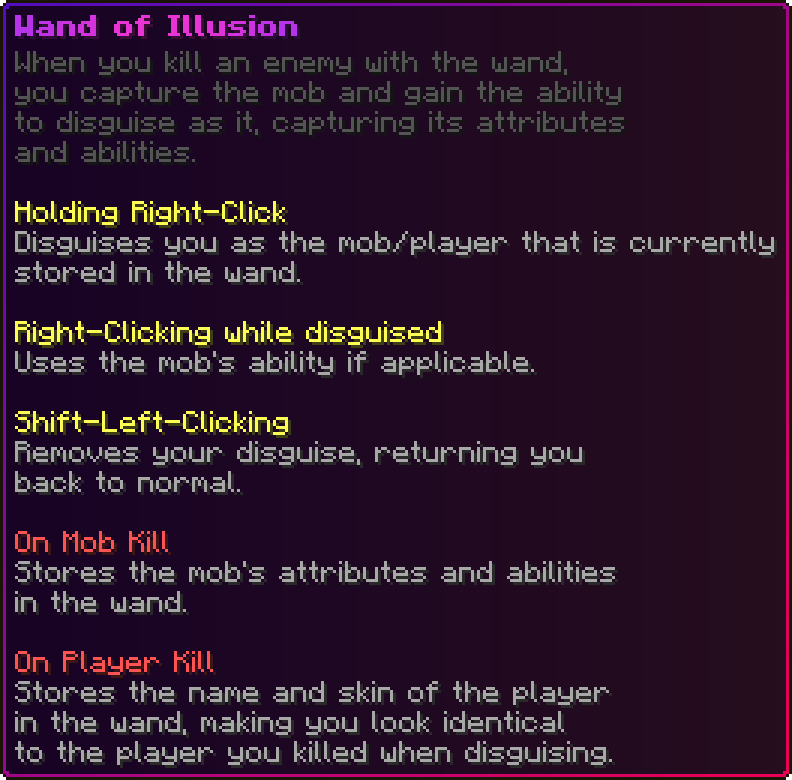 Wand of Illusion Description